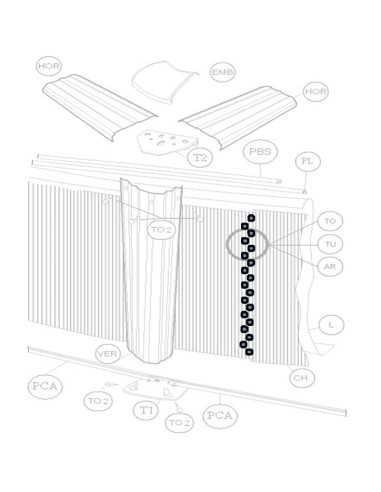 Pack de vis Bande Métallique 120/132 cm
