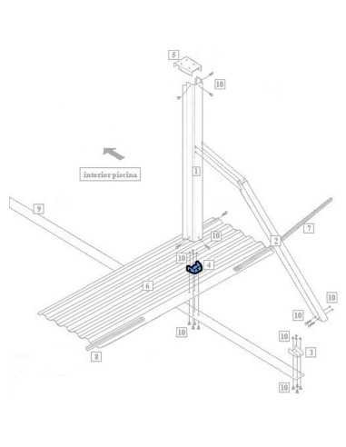 4 - Plaque inférieure pilier central