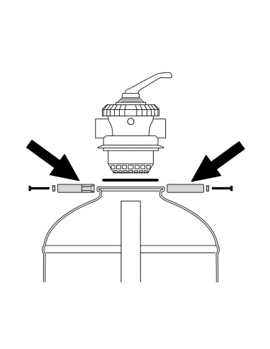 Collier de serrage réservoir/tête de...