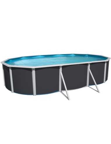 Piscina Desmontable de Acero ANTRACITA Mallorca