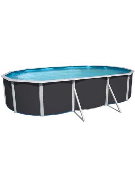 Piscina Desmontable de Acero ANTRACITA Mallorca