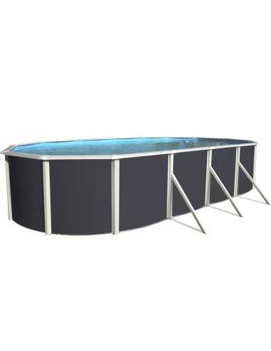 Piscina Desmontable de Acero ANTRACITA Mallorca