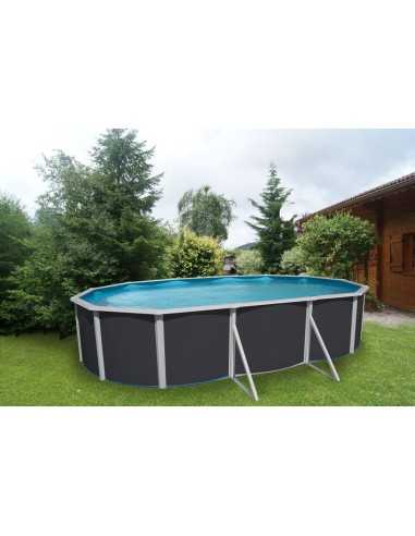 Piscina Desmontable de Acero ANTRACITA Mallorca