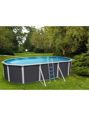 Piscina Desmontable de Acero ANTRACITA Mallorca