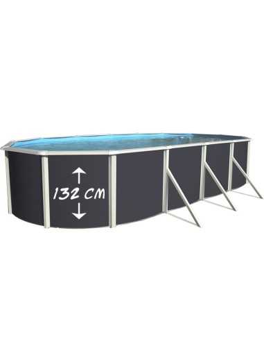 Piscinas Desmontables Alargadas Ovalada ANTRACITA MAGNUM