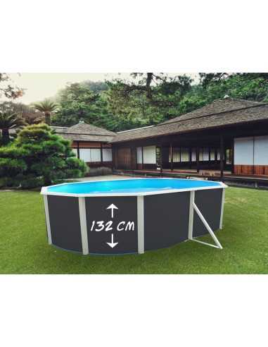Piscinas Desmontables Alargadas Ovalada ANTRACITA MAGNUM