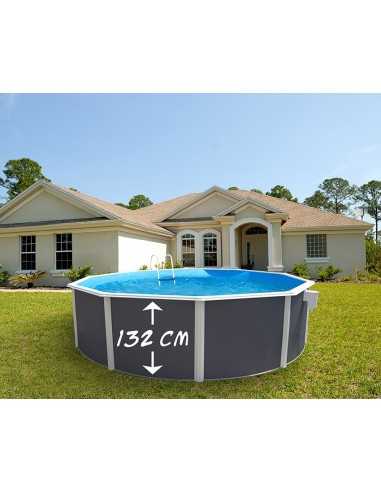 Piscina Redonda Desmontable ANTRACITA MAGNUM Piscina Redonda Desmontable ANTRACITA MAGNUM