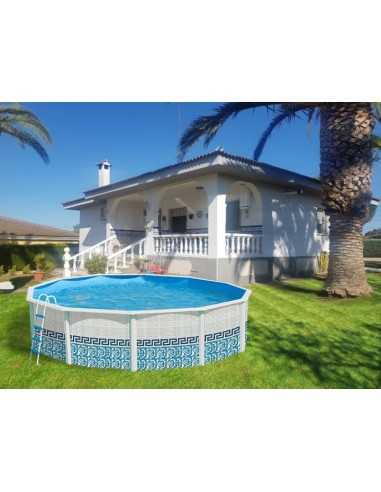 Piscine hors sol ronde MOSAïQUE