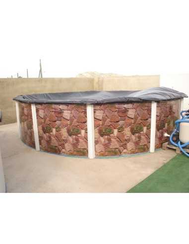 Piscine hors sol ronde ROCAILLE