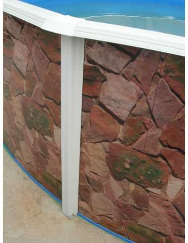 Piscine hors sol ovale ROCAILLE